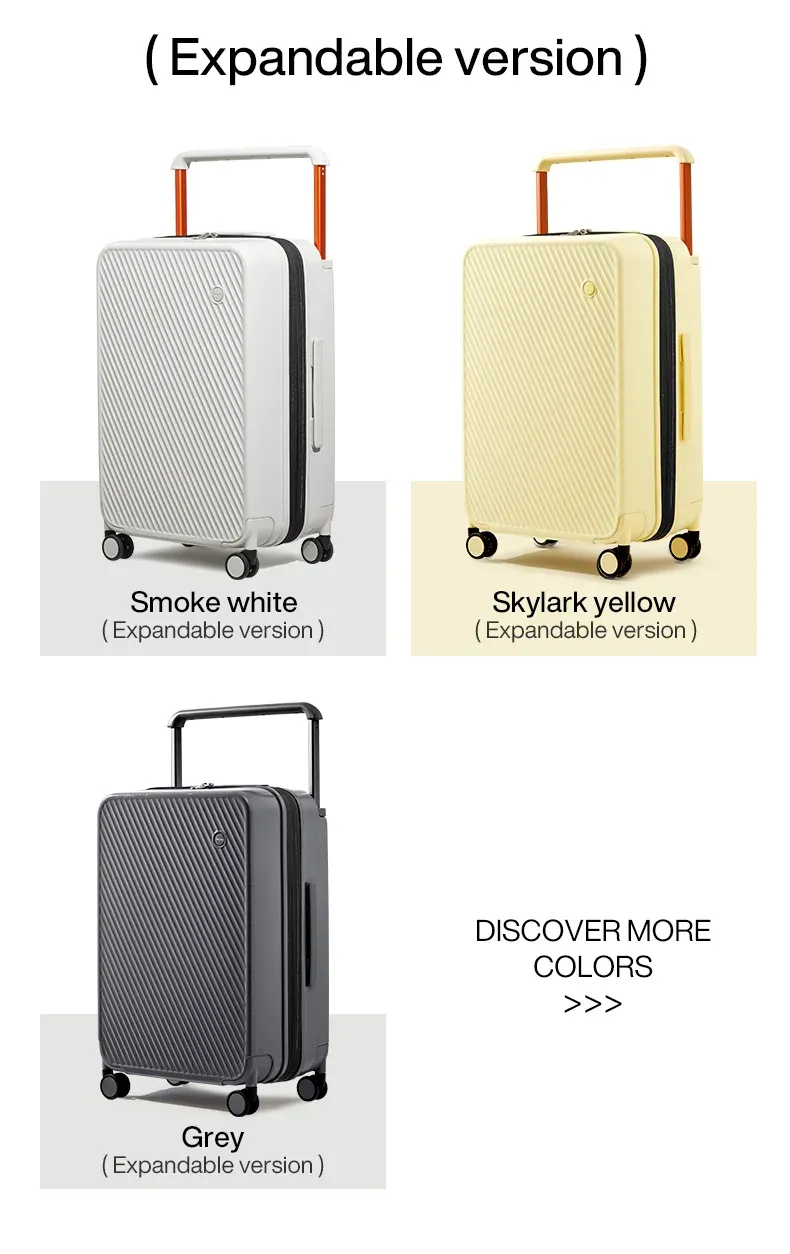 MIXI Expandable Carry-On Luggage: Lightweight 20/24 Inch PC Spinner Suitcase with TSA Lock, Wide Handle, and YKK Zipper for Travel showcase 26