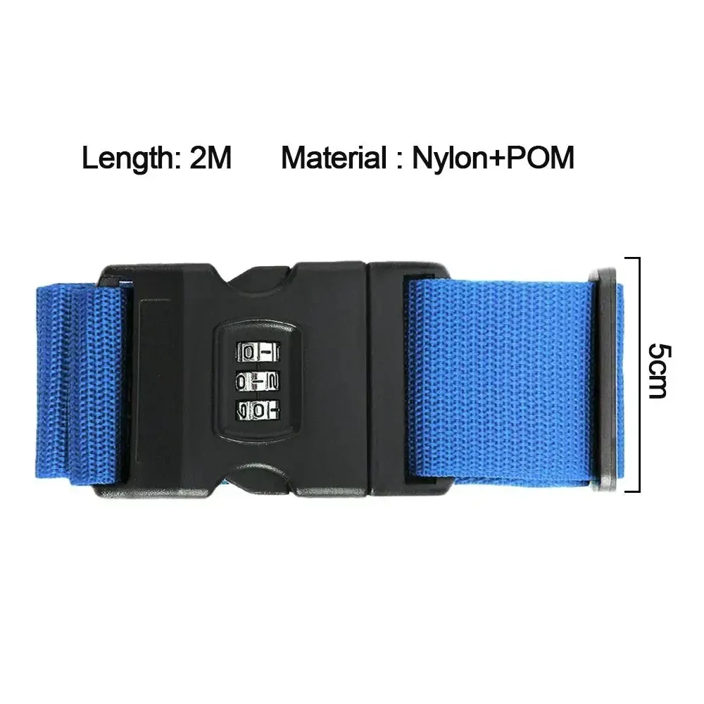 Adjustable Luggage Belts for Travel - Strong Elastic Security Straps for Suitcases and Baggage, Heavy Duty Tie Belt for Carry-On Bags showcase 1
