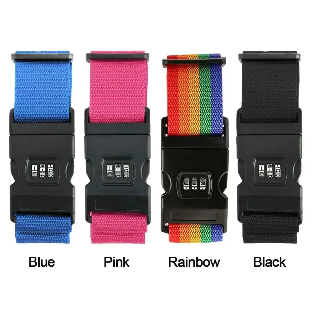 Adjustable Luggage Belts for Travel - Strong Elastic Security Straps for Suitcases and Baggage, Heavy Duty Tie Belt for Carry-On Bags thumbnail 3