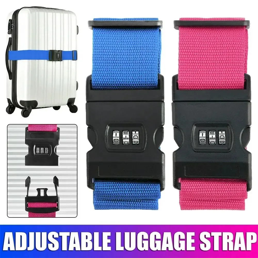 Adjustable Luggage Belts for Travel - Strong Elastic Security Straps for Suitcases and Baggage, Heavy Duty Tie Belt for Carry-On Bags showcase 3