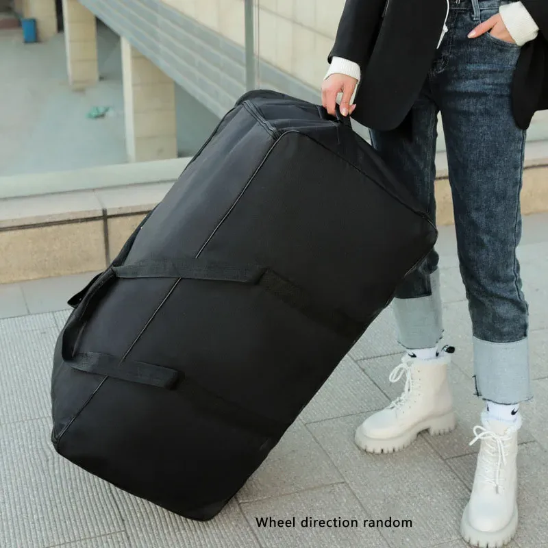 Foldable Large Capacity Carry-On Luggage Trolley Suitcase with Wheels, Expandable Travel Bag for Men and Women, Durable and Lightweight Travel Carrier thumbnail 5