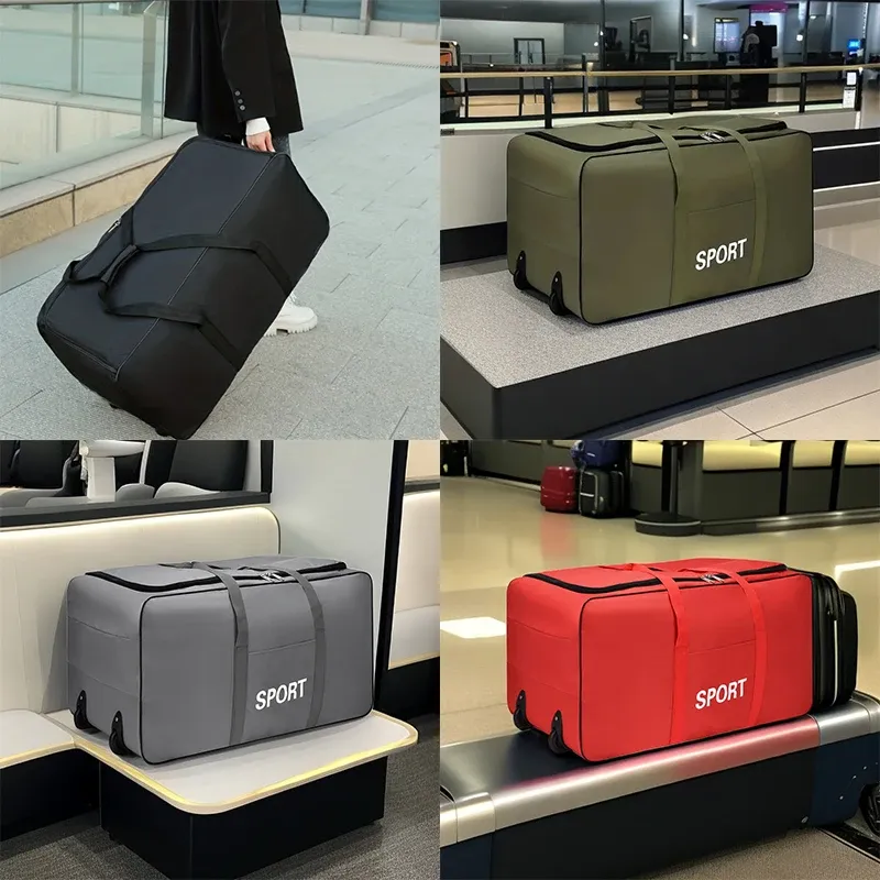 Foldable Large Capacity Carry-On Luggage Trolley Suitcase with Wheels, Expandable Travel Bag for Men and Women, Durable and Lightweight Travel Carrier showcase 1