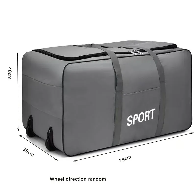 Foldable Large Capacity Carry-On Luggage Trolley Suitcase with Wheels, Expandable Travel Bag for Men and Women, Durable and Lightweight Travel Carrier thumbnail 6