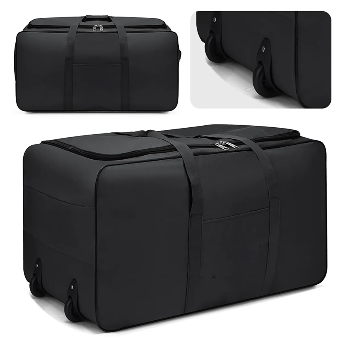 Foldable Large Capacity Carry-On Luggage Trolley Suitcase with Wheels, Expandable Travel Bag for Men and Women, Durable and Lightweight Travel Carrier showcase 6