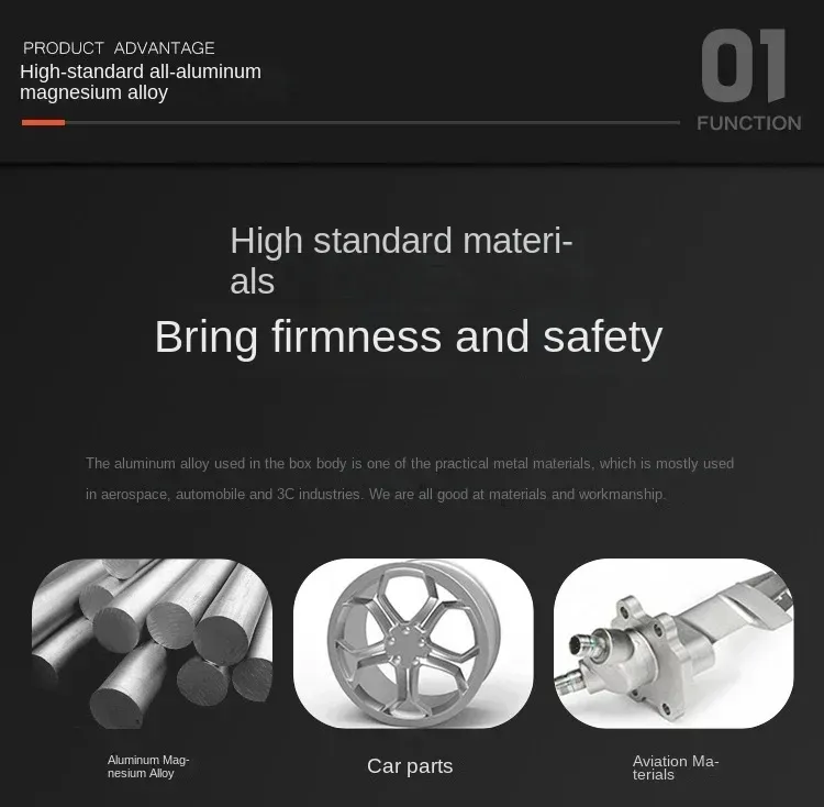 Lightweight Aluminum-Magnesium Alloy Carry-on Suitcase - 20/24/26/29 Inch Business Travel Trolley Luggage with Spinner Wheels showcase 2