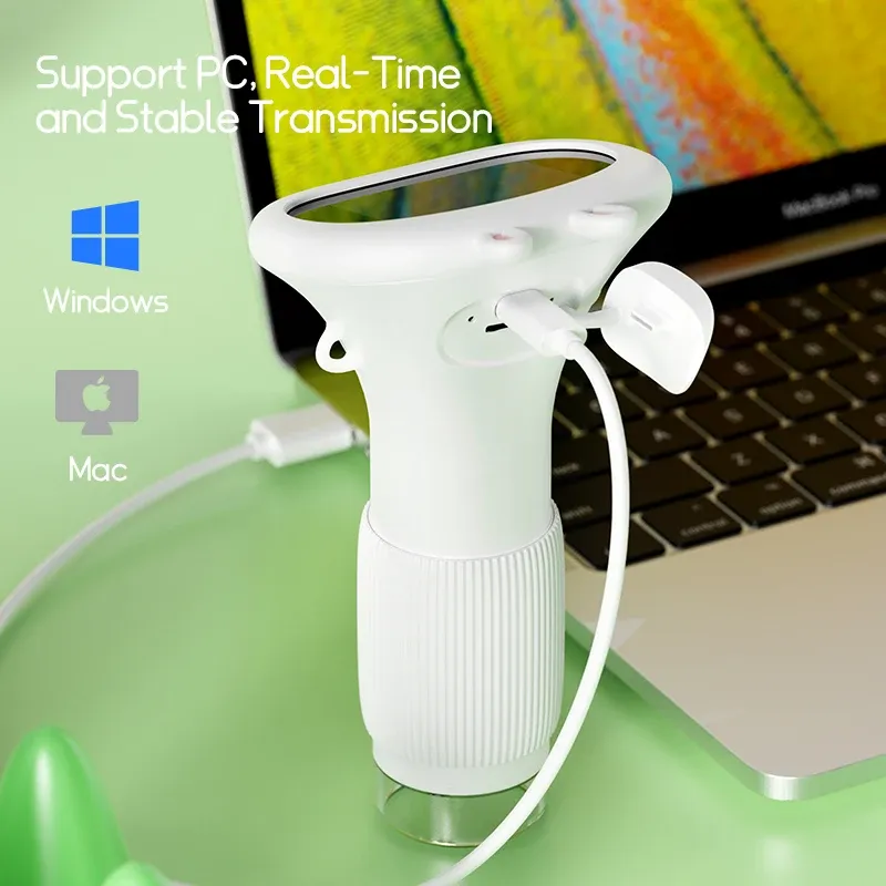 Kids Microscope 1000x Magnification with 2.0" HD IPS Screen, 200MP Photo/Video Capture, LED Lights, 64GB Support - Educational Science Toy for Children thumbnail 5