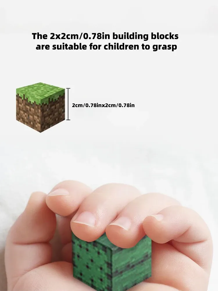 Magnetic Building Blocks STEM Toy for Kids Ages 3+, Montessori Educational Sensory Toy, DIY Magnet Cube for Boys and Girls, Creative Gift for Mine World Enthusiasts showcase 6