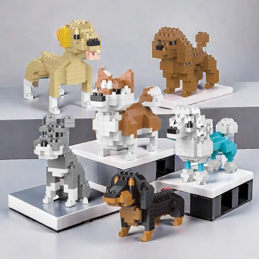 Mini Dachshund Dog Building Blocks Toy for Adults & Kids - Lifelike Detailed Construction Set, Educational STEM Toy for Dog Lovers, Fun Indoor Activity thumbnail 2