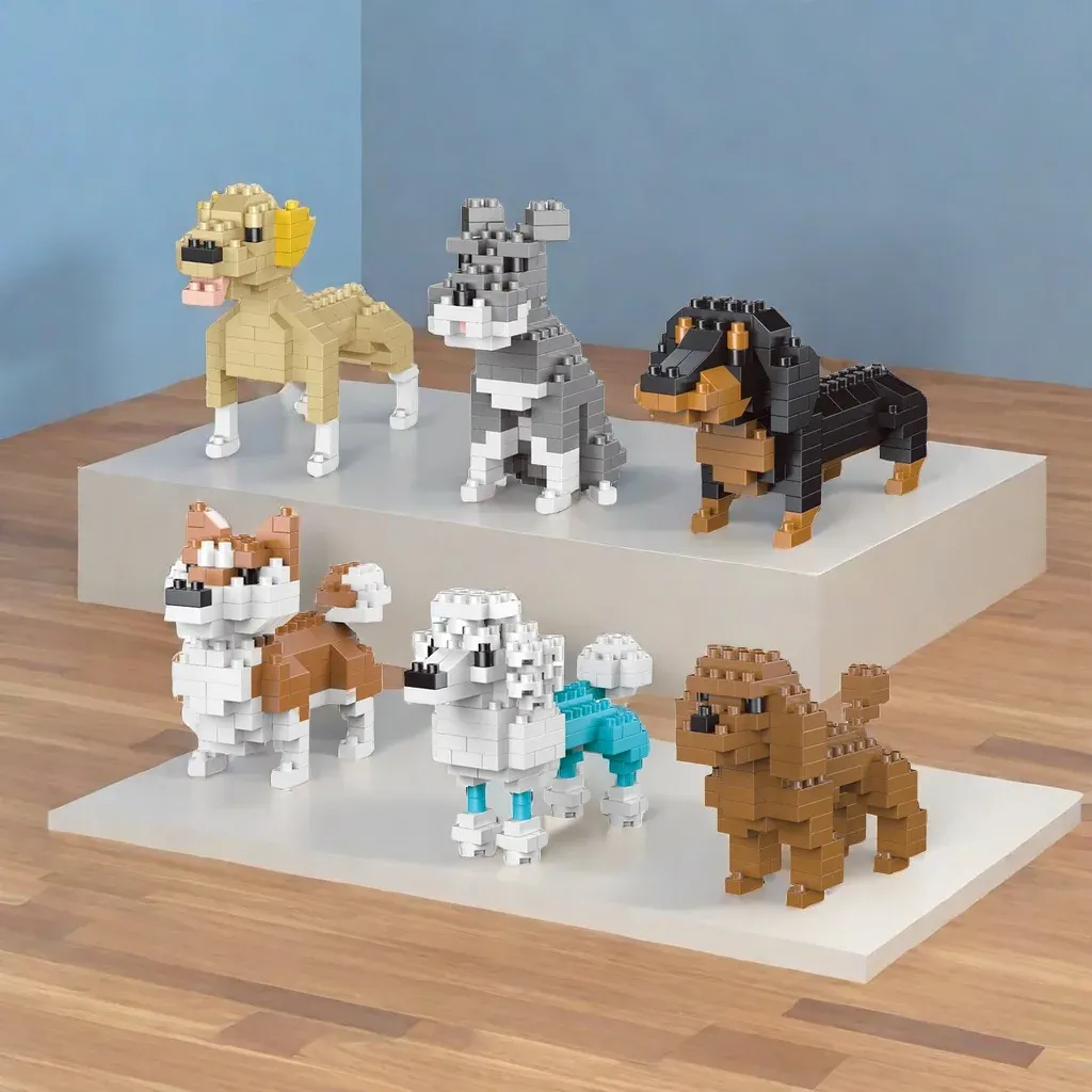 Mini Dachshund Dog Building Blocks Toy for Adults & Kids - Lifelike Detailed Construction Set, Educational STEM Toy for Dog Lovers, Fun Indoor Activity showcase 7