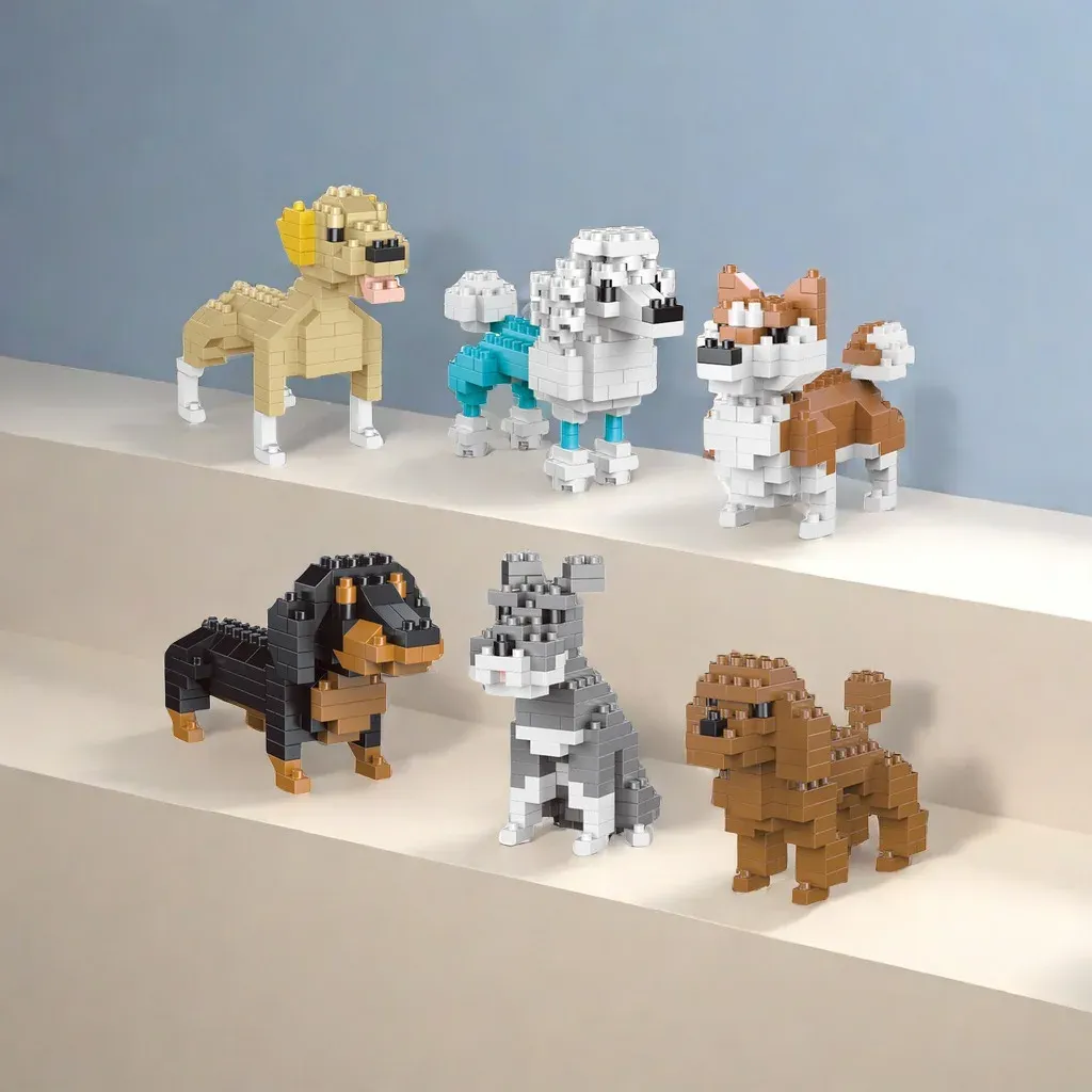 Mini Dachshund Dog Building Blocks Toy for Adults & Kids - Lifelike Detailed Construction Set, Educational STEM Toy for Dog Lovers, Fun Indoor Activity showcase 8