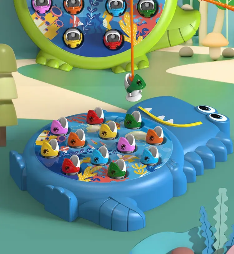Dinosaur Magnetic Fishing Toy Set for Kids - Educational Montessori Game with Rod for Toddlers & Children - Fun Indoor/Outdoor Play Gift showcase 4