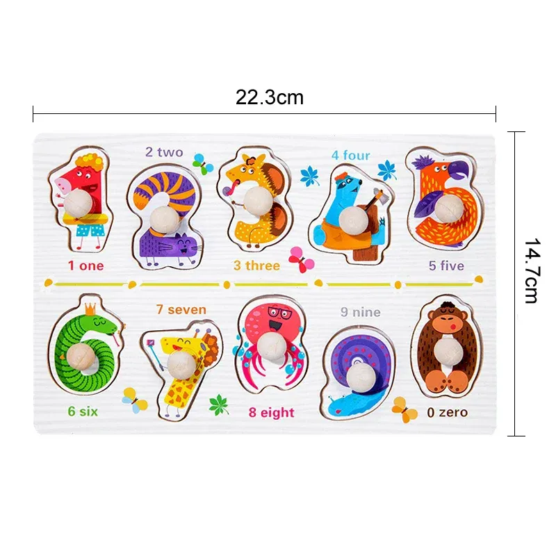 Montessori Wooden 3D Puzzles for Toddlers - Educational Cartoon Vehicle, Animal, and Fruit Grab Boards for Early Learning and Fine Motor Skill Development showcase 15