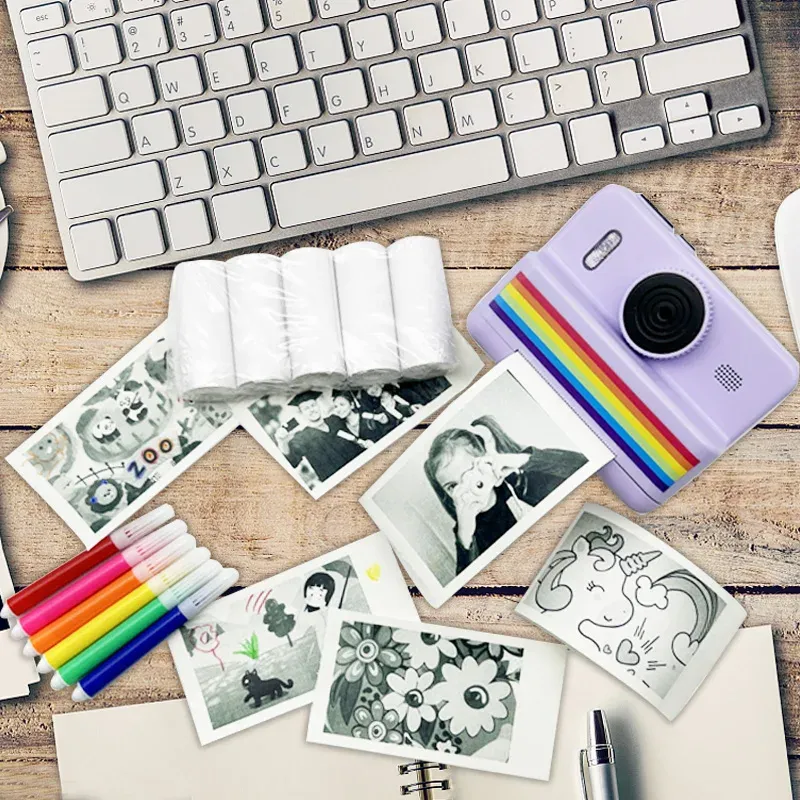 Instant Camera for Kids with 32GB Memory Card & Color Pencils - Dual Cameras, Flashlight, Perfect Birthday Gift for Boys and Girls thumbnail 6