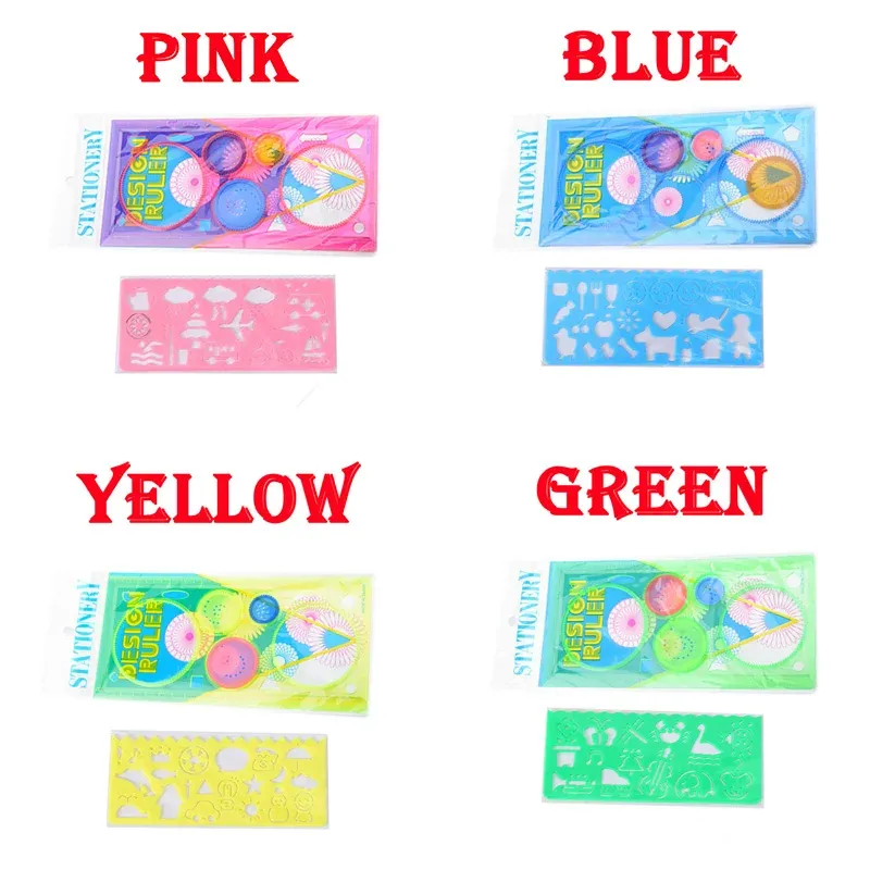 Geometry Spirograph Drawing Stencils Set for Kids - Creative Art Craft Painting Template Ruler Tool for Educational Fun showcase 4