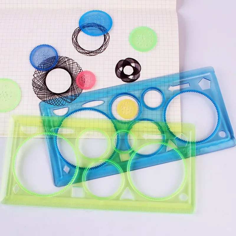 Geometry Spirograph Drawing Stencils Set for Kids - Creative Art Craft Painting Template Ruler Tool for Educational Fun showcase 11