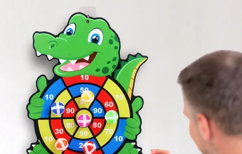 Kids Sticky Ball Dart Board Game Toy - Educational Montessori Indoor Sports for Children, Toddlers, and Gifts showcase 4
