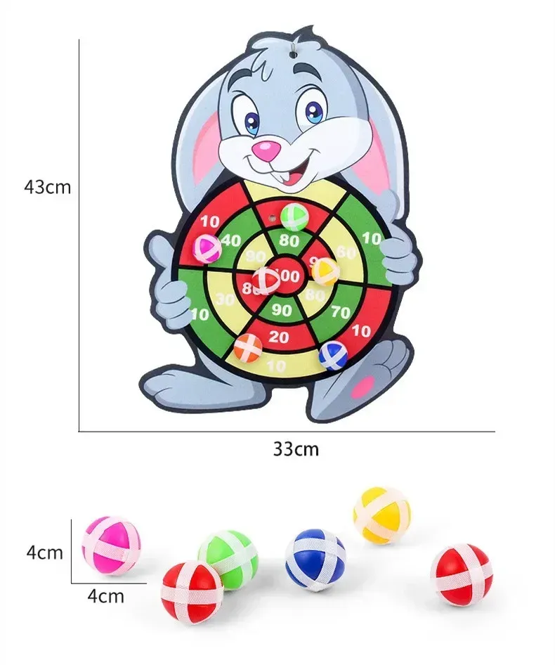 Kids Sticky Ball Dart Board Game Toy - Educational Montessori Indoor Sports for Children, Toddlers, and Gifts showcase 14