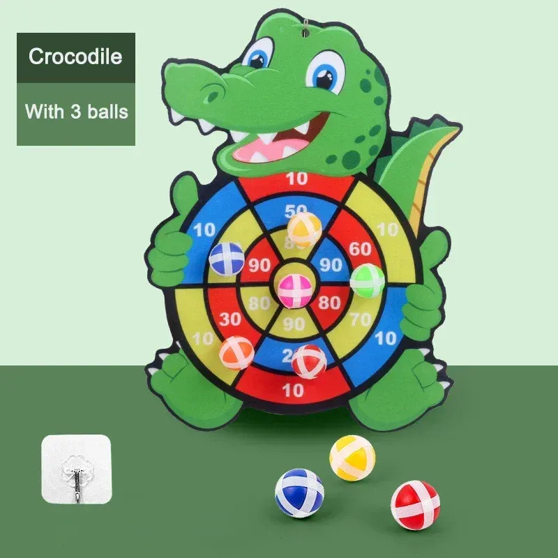 Kids Sticky Ball Dart Board Game Toy - Educational Montessori Indoor Sports for Children, Toddlers, and Gifts thumbnail 6