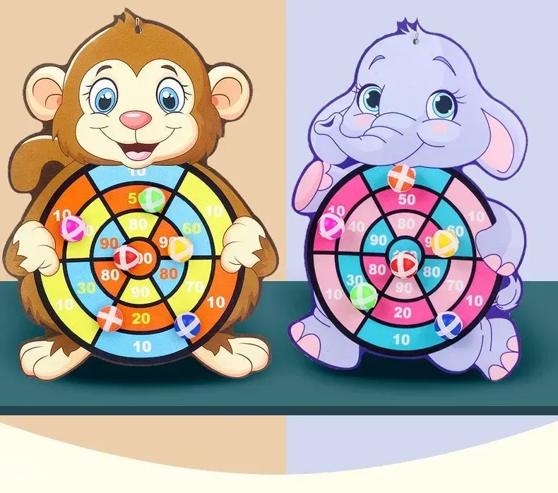 Kids Sticky Ball Dart Board Game Toy - Educational Montessori Indoor Sports for Children, Toddlers, and Gifts showcase 6