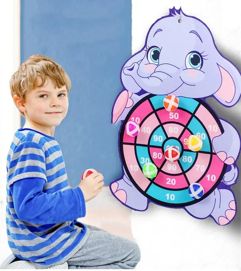 Kids Sticky Ball Dart Board Game Toy - Educational Montessori Indoor Sports for Children, Toddlers, and Gifts showcase 3