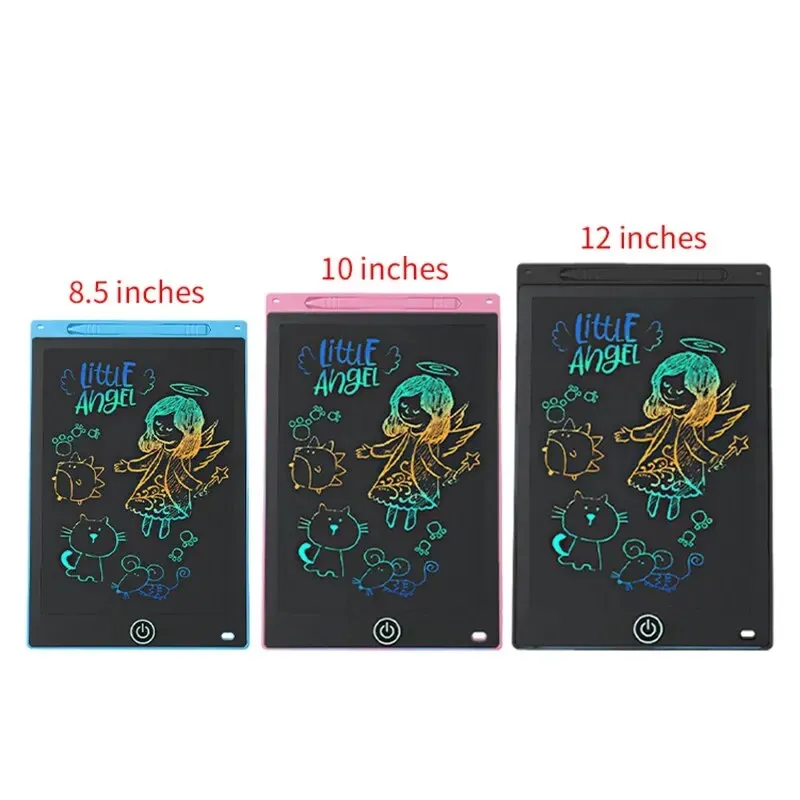 LCD Drawing Tablet for Kids & Adults, 6.5-12 Inch Erasable Doodle Board with Stylus, Rechargeable Educational Toy Gift for Boys Girls, Vibrant Color Screen thumbnail 6