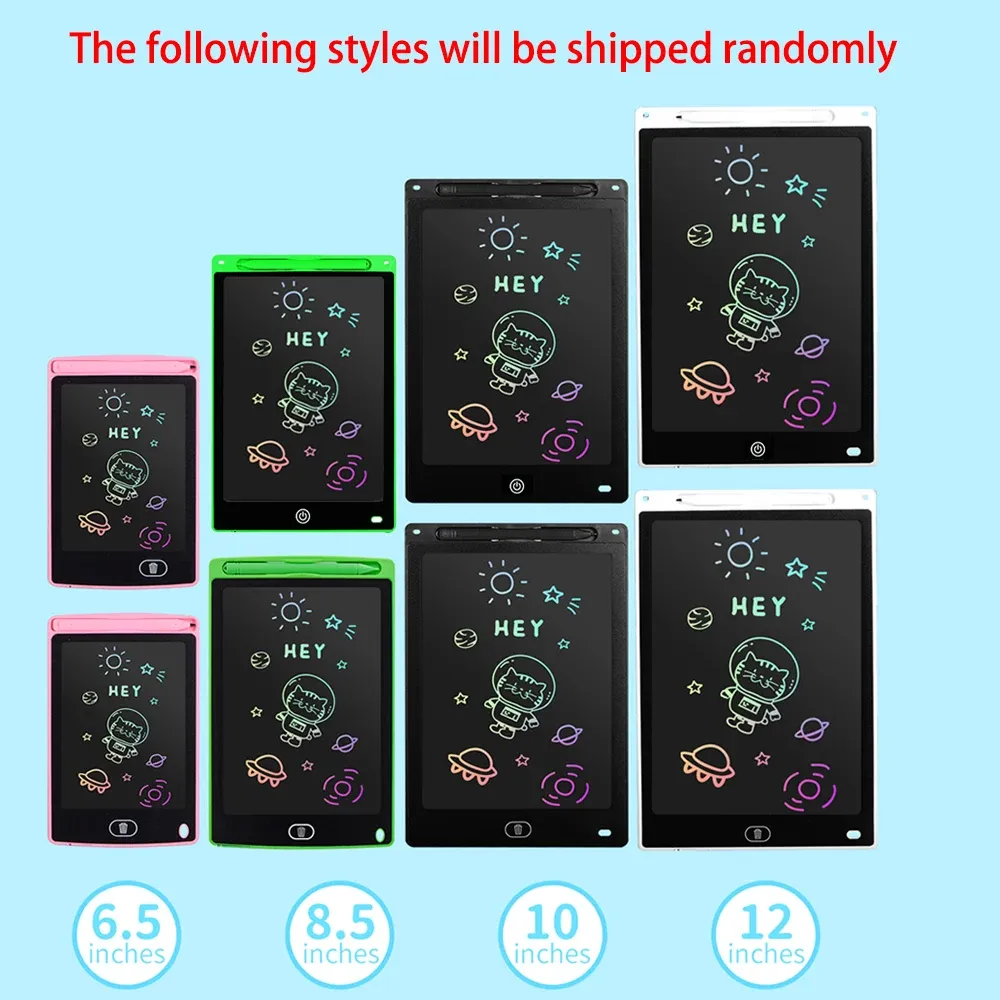 LCD Drawing Tablet for Kids & Adults, 6.5-12 Inch Erasable Doodle Board with Stylus, Rechargeable Educational Toy Gift for Boys Girls, Vibrant Color Screen showcase 3