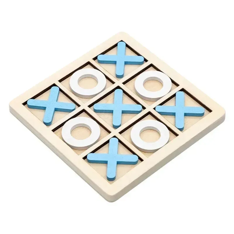 Montessori Wooden Mini Chess Game for Kids, Interactive Brain Training Puzzle, Early Educational Learning Toy for Children Ages 3+, CE Certified Safe thumbnail 2