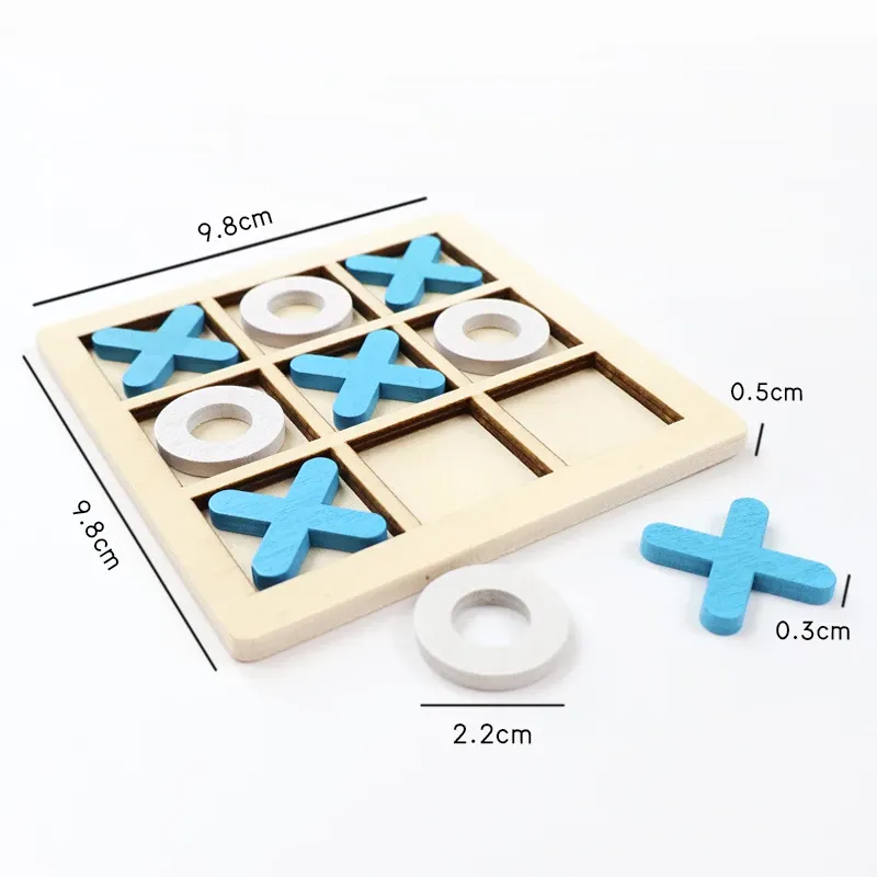 Montessori Wooden Mini Chess Game for Kids, Interactive Brain Training Puzzle, Early Educational Learning Toy for Children Ages 3+, CE Certified Safe thumbnail 6