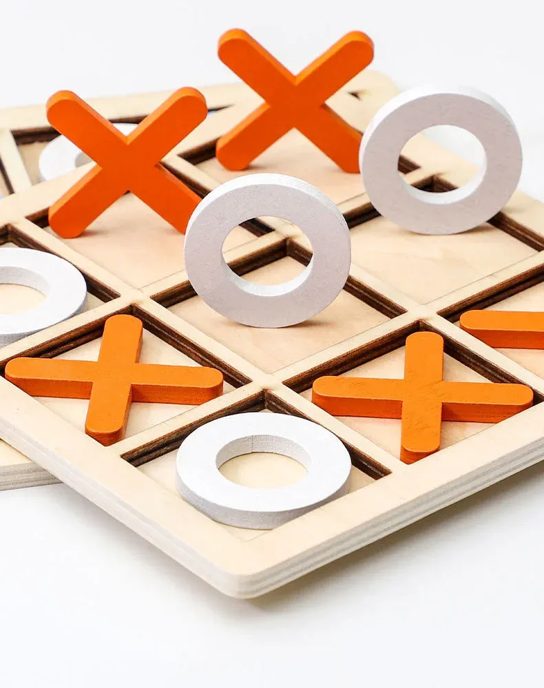 Montessori Wooden Mini Chess Game for Kids, Interactive Brain Training Puzzle, Early Educational Learning Toy for Children Ages 3+, CE Certified Safe showcase 3