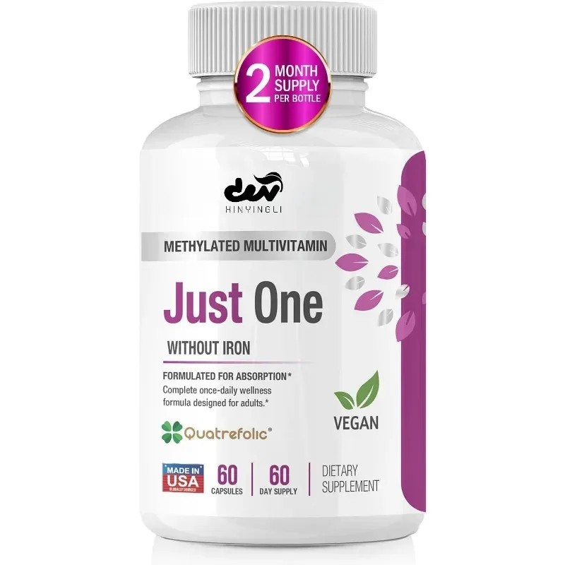 Methylated Multivitamins with Methyl B12 & Methylfolate - 60 Tablets for MTHFR Support, Iron-Free, Enhanced Absorption Daily Supplement thumbnail 1