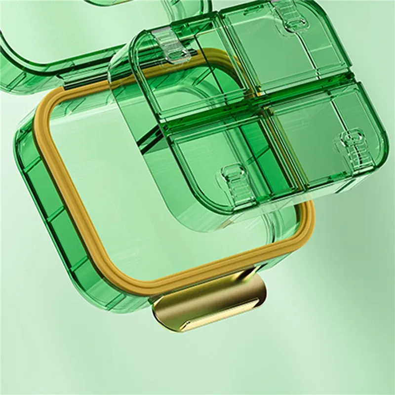 Portable Multi-Grid Medicine Storage Box for Pills, Vitamins, and Fish Oils - Compact Travel Pill Organizer Container showcase 11
