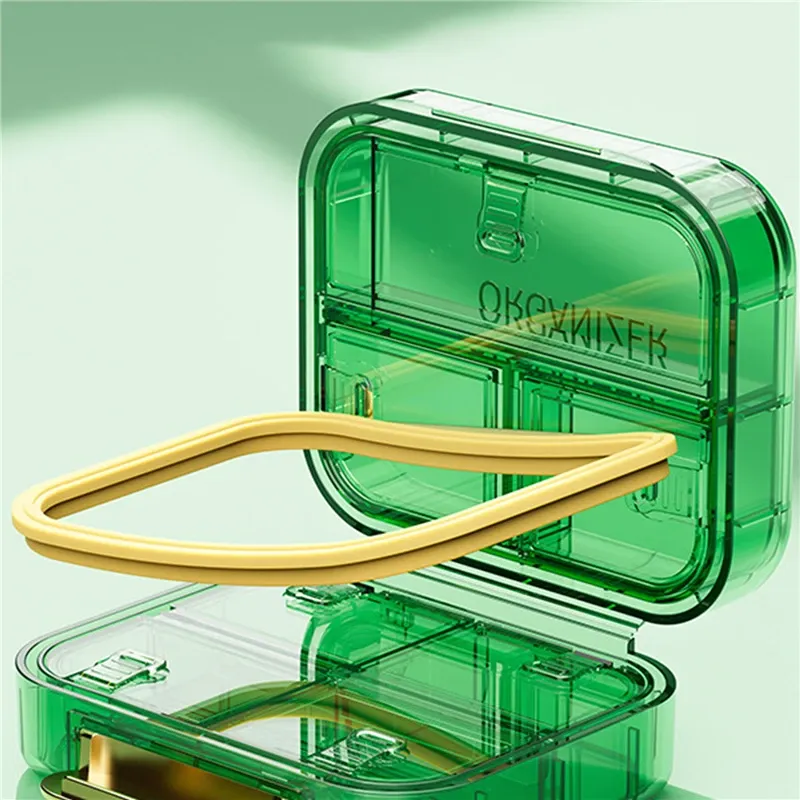 Portable Multi-Grid Medicine Storage Box for Pills, Vitamins, and Fish Oils - Compact Travel Pill Organizer Container showcase 12