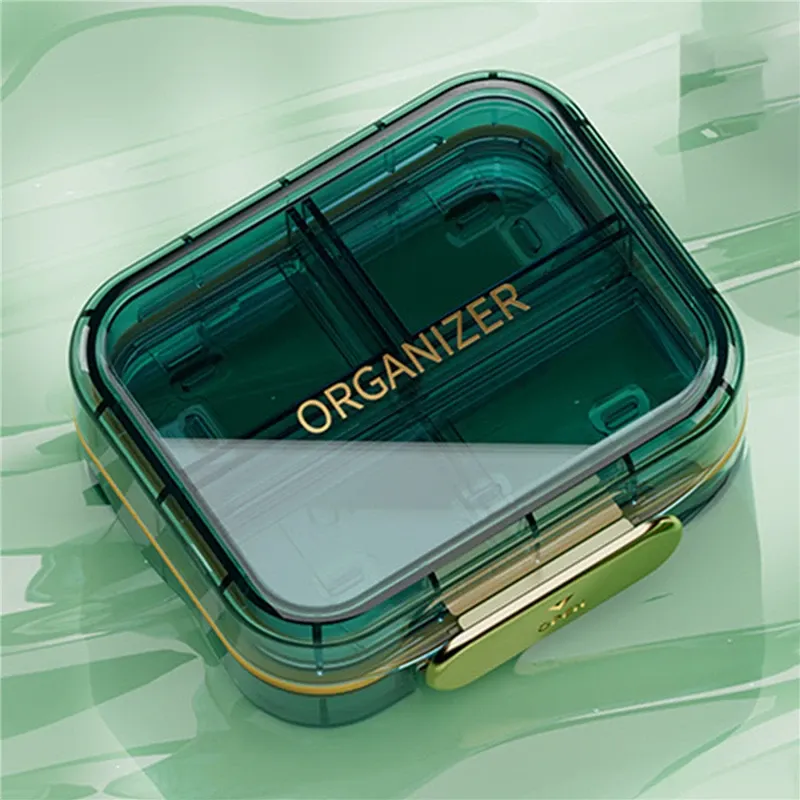 Portable Multi-Grid Medicine Storage Box for Pills, Vitamins, and Fish Oils - Compact Travel Pill Organizer Container showcase 9