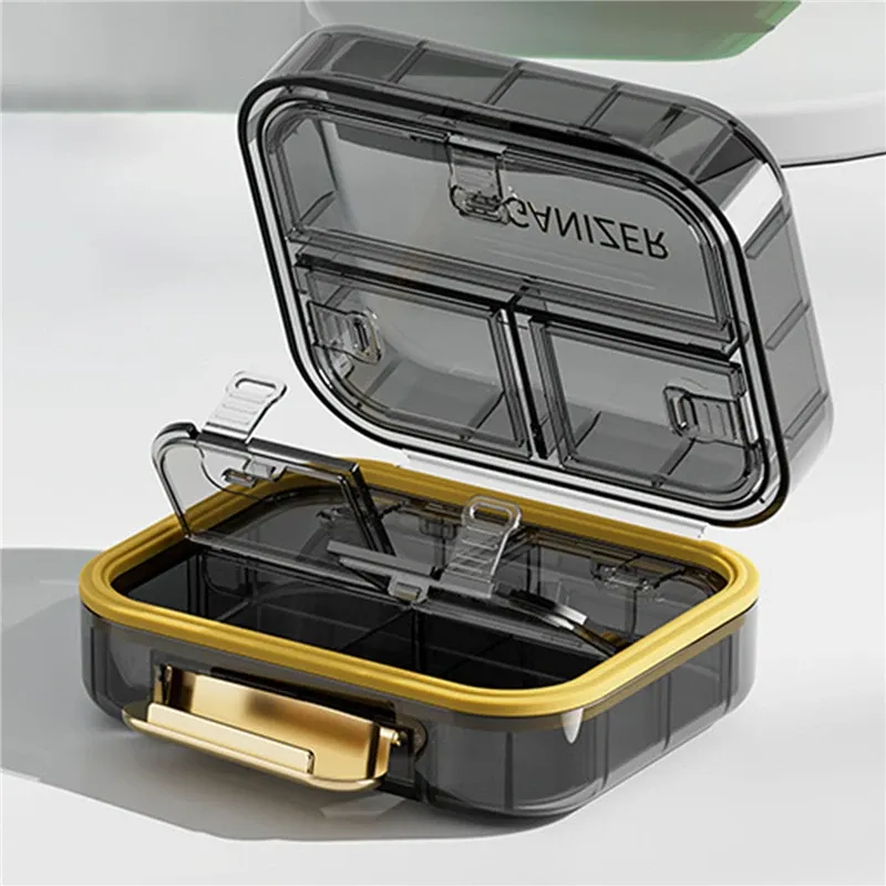 Portable Multi-Grid Medicine Storage Box for Pills, Vitamins, and Fish Oils - Compact Travel Pill Organizer Container showcase 6