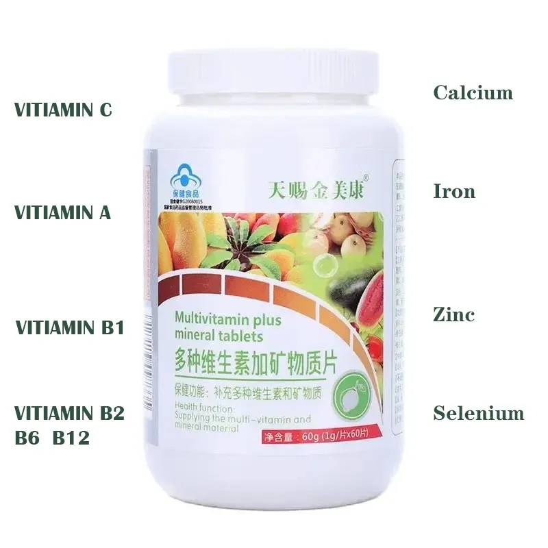 Advanced Multivitamin & Mineral Tablets for Men & Women - Supports Anemia, Skin Repair, Liver Health, Energy - D3, Zinc, Calcium, Iron - Daily Health Supplement showcase 3