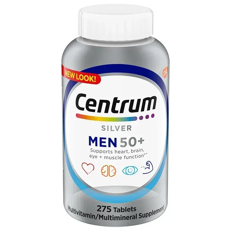 Centrum Silver Multivitamin & Multimineral Tablets for Men & Women Over 50 - Supports Healthy Aging, Immune & Energy - 275 Men's / 200 Women's Count thumbnail 5