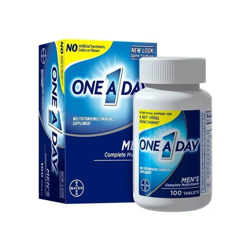 Bayer Men's Multivitamin Supplement, 100 Capsules - Daily Essential Vitamins & Minerals for Adult Men's Health Support