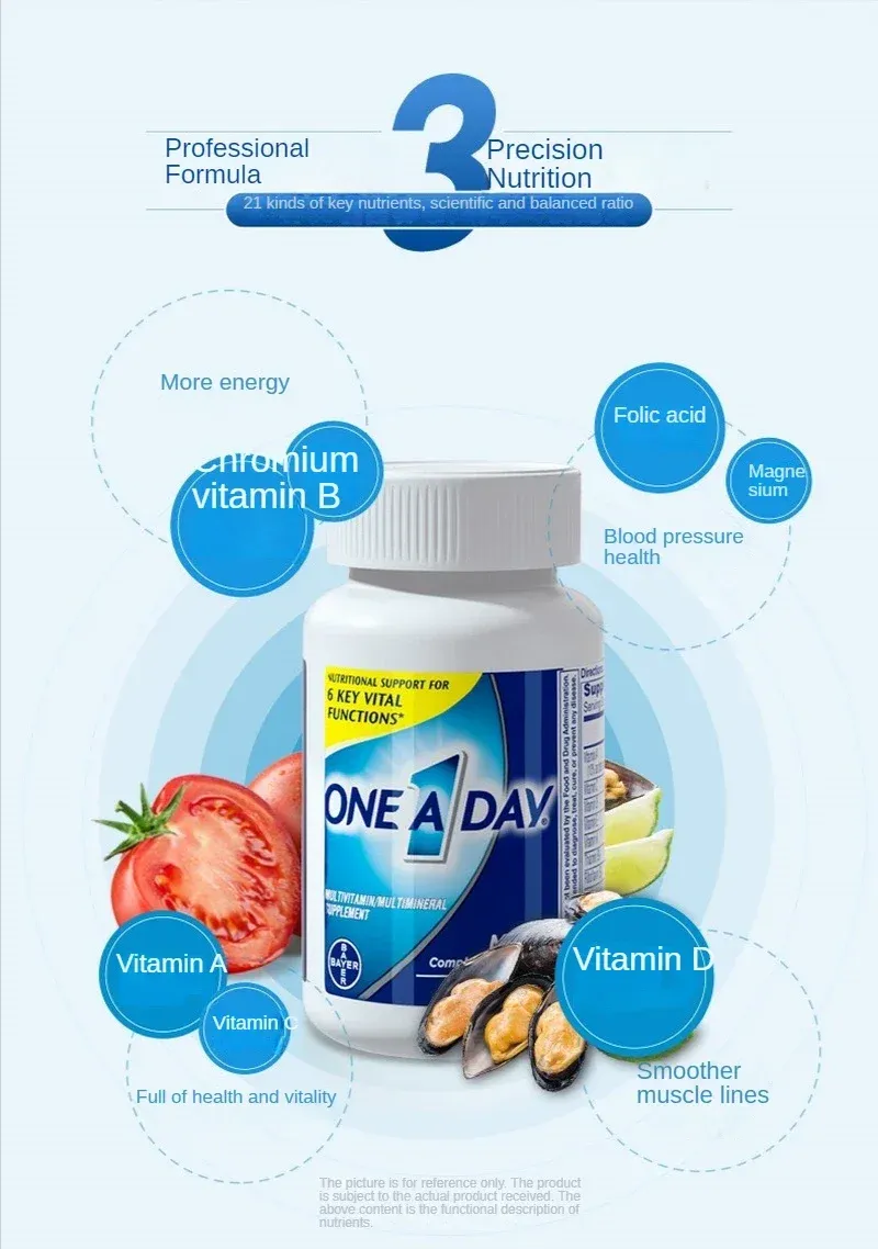 Bayer Men's Multivitamin Supplement, 100 Capsules - Daily Essential Vitamins & Minerals for Adult Men's Health Support thumbnail 5