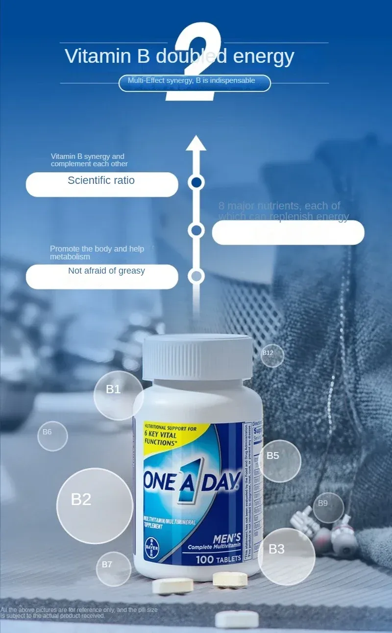 Bayer Men's Multivitamin Supplement, 100 Capsules - Daily Essential Vitamins & Minerals for Adult Men's Health Support thumbnail 4