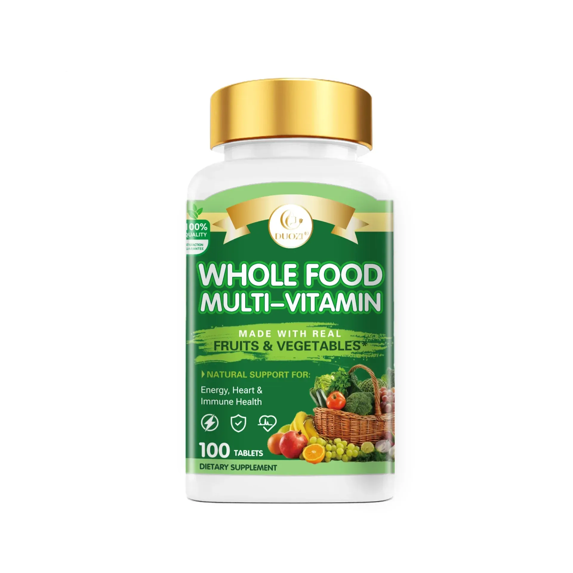 Whole Food Multivitamin Tablets with Calcium Absorption Support for Balanced Nutrition and Overall Health - Daily Wellness Supplement thumbnail 5