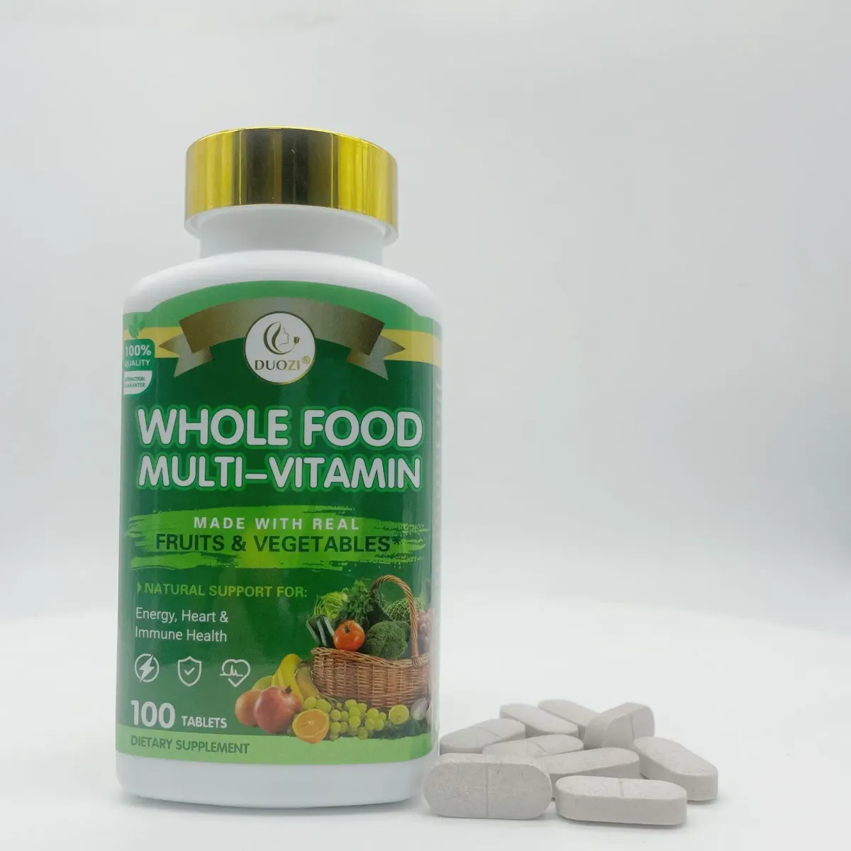Whole Food Multivitamin Tablets with Calcium Absorption Support for Balanced Nutrition and Overall Health - Daily Wellness Supplement showcase 5