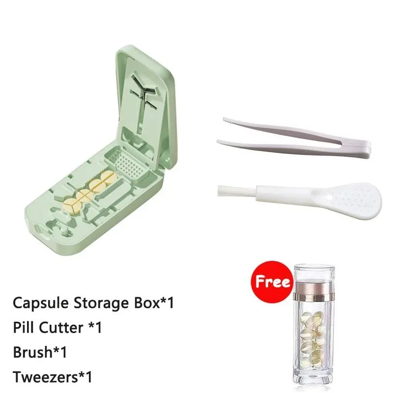 Multi-Functional Pill Cutter with Stainless Steel Blades, Tablet Splitter for Vitamins, Grinder, and Storage - Perfect for Travel and Daily Use showcase 7