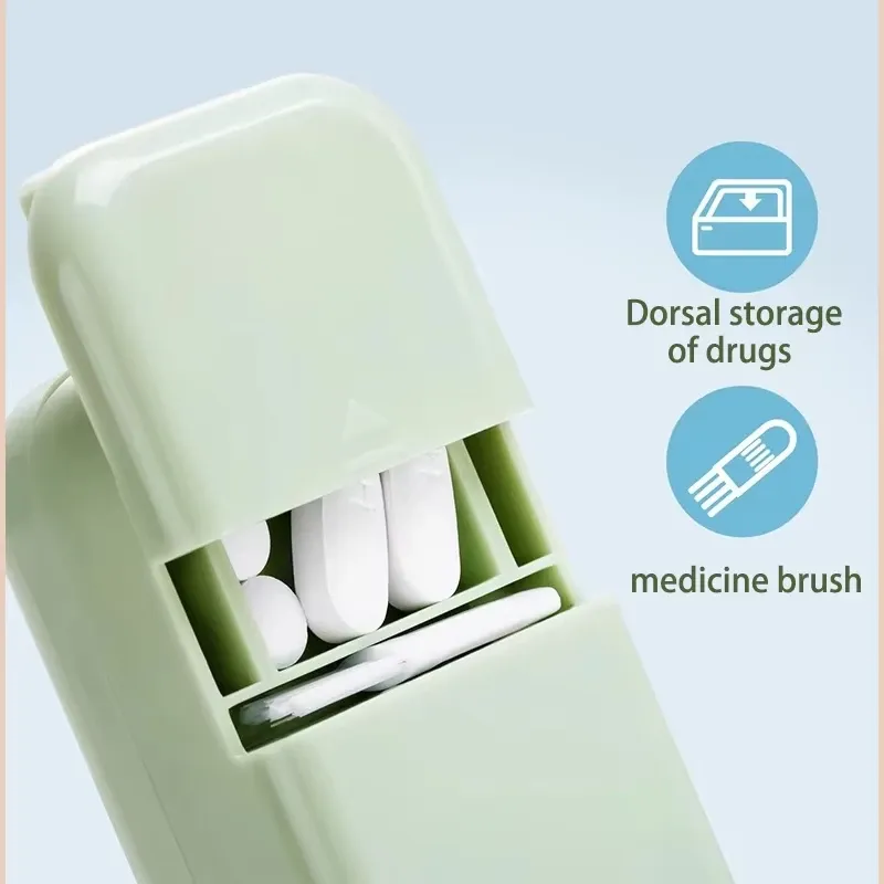 Multi-Functional Pill Cutter with Stainless Steel Blades, Tablet Splitter for Vitamins, Grinder, and Storage - Perfect for Travel and Daily Use thumbnail 1