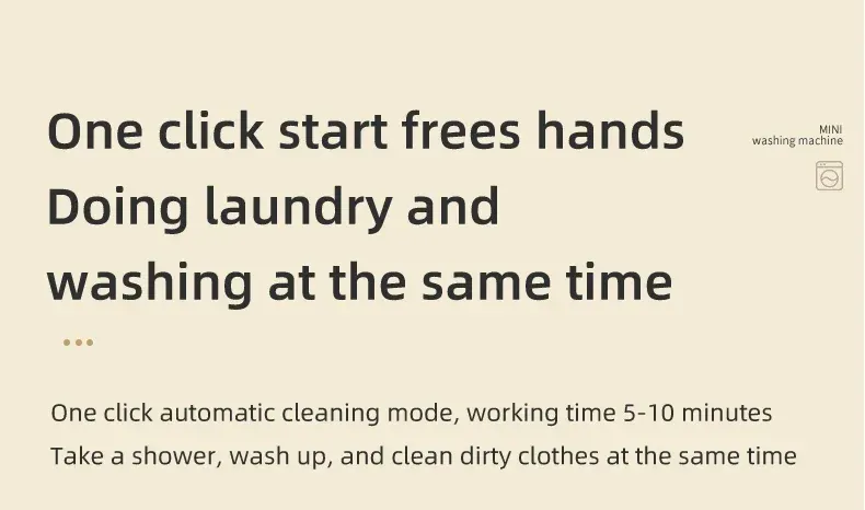 Portable Wireless Mini Washing Machine for Underwear & Socks, 1L Capacity, Dehydratable Laundry Bucket for Small Items showcase 8