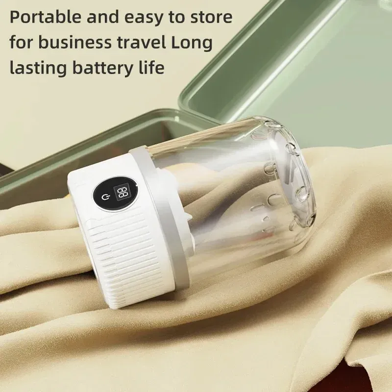 Portable Wireless Mini Washing Machine for Underwear & Socks, 1L Capacity, Dehydratable Laundry Bucket for Small Items thumbnail 6