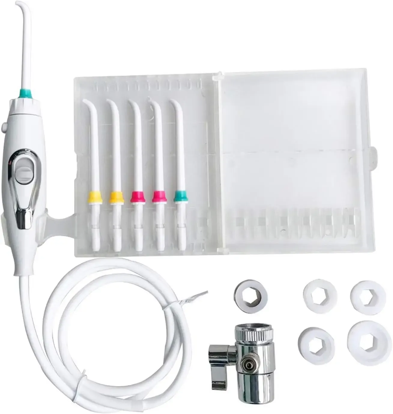 Portable Dental Water Flosser Oral Irrigator - Gentle Faucet-Powered Water Jet for Effective Teeth Cleaning & Braces Care thumbnail 2