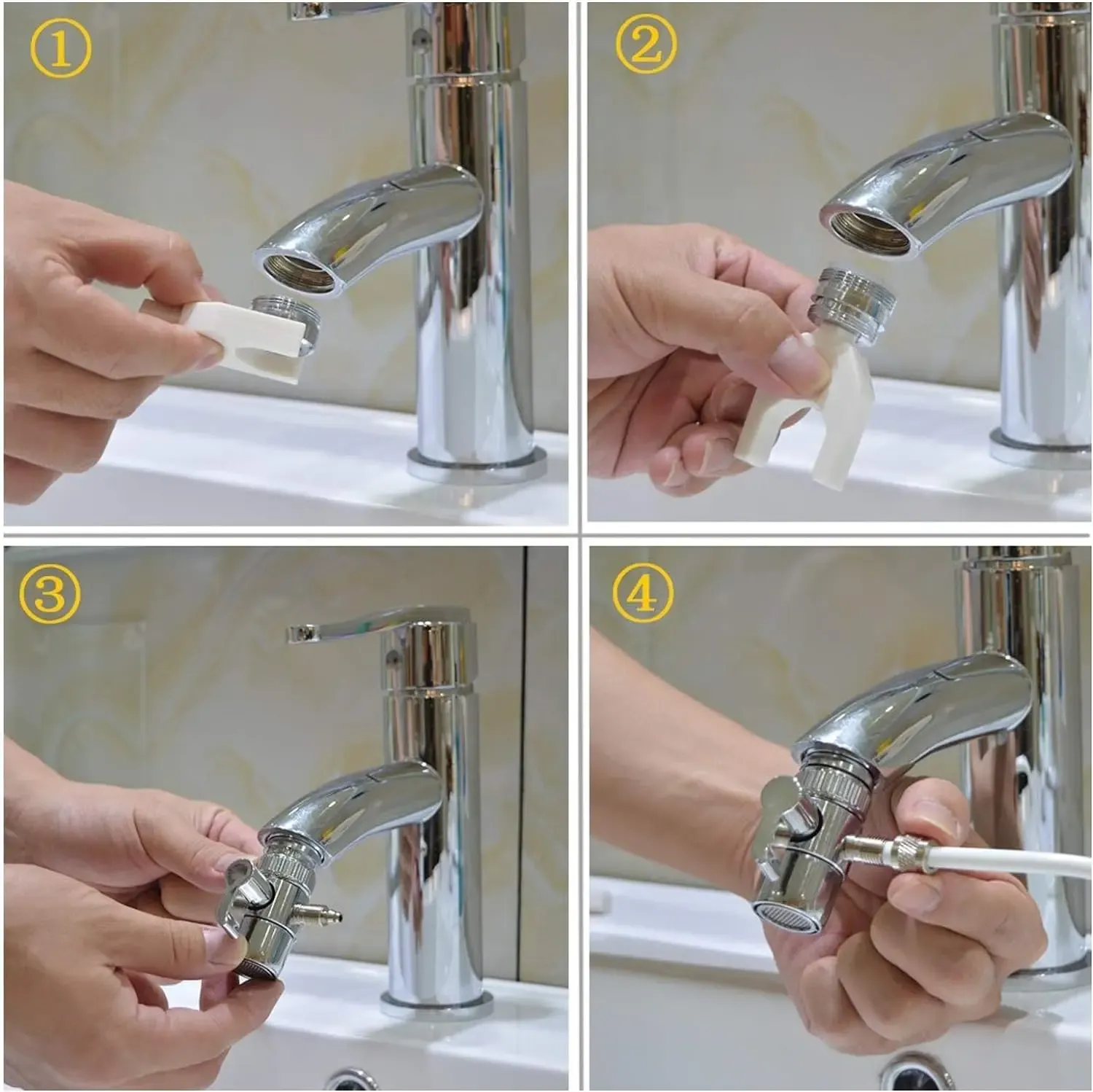 Portable Dental Water Flosser Oral Irrigator - Gentle Faucet-Powered Water Jet for Effective Teeth Cleaning & Braces Care thumbnail 5