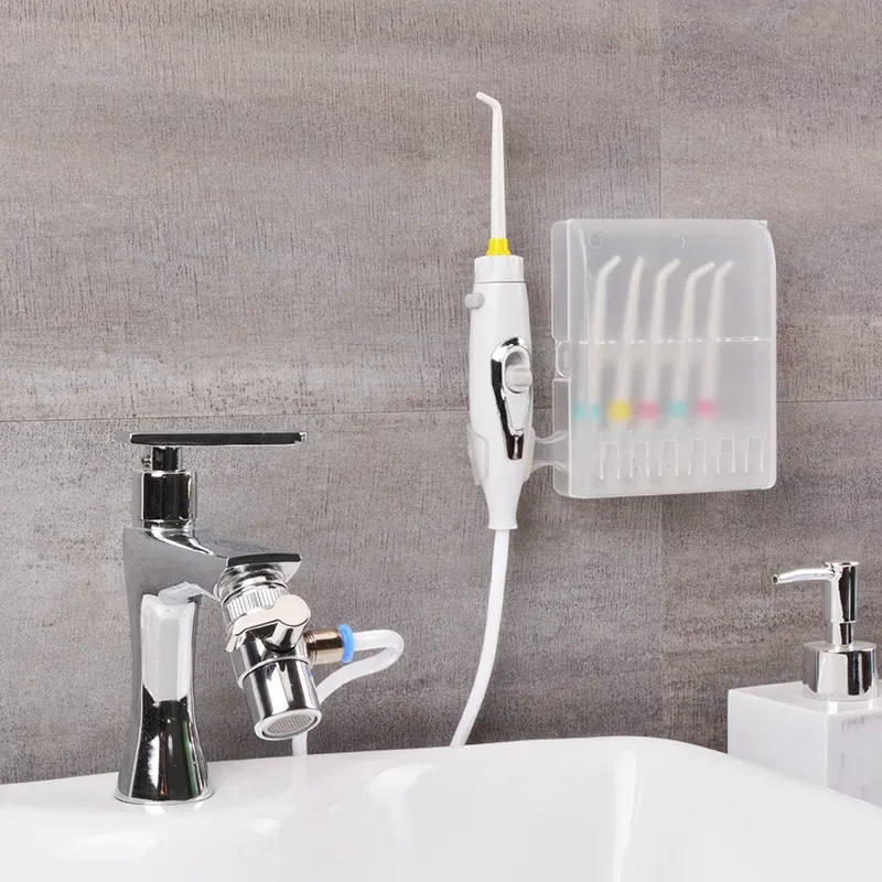 Portable Dental Water Flosser Oral Irrigator - Gentle Faucet-Powered Water Jet for Effective Teeth Cleaning & Braces Care showcase 1