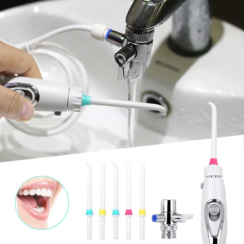 Portable Dental Water Flosser Oral Irrigator - Gentle Faucet-Powered Water Jet for Effective Teeth Cleaning & Braces Care showcase 2