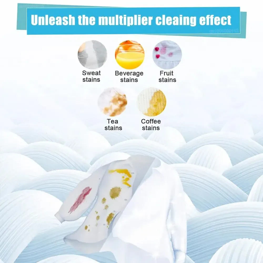 Portable Laundry Tablets - Concentrated Detergent Sheets for Deep Cleaning & Fresh Fragrance, Travel-Friendly Washing Paper for All Machines (30/60/90/120pcs) thumbnail 2